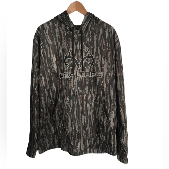 Mens Realtree hoodie bottomland tech color camouflage for deer hunting s… - Picture 1 of 5